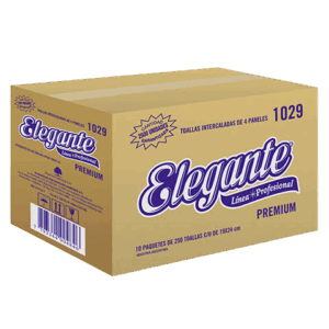 TOALLA INTERC ELEGANTE BLANCA Caja -ELE-1029